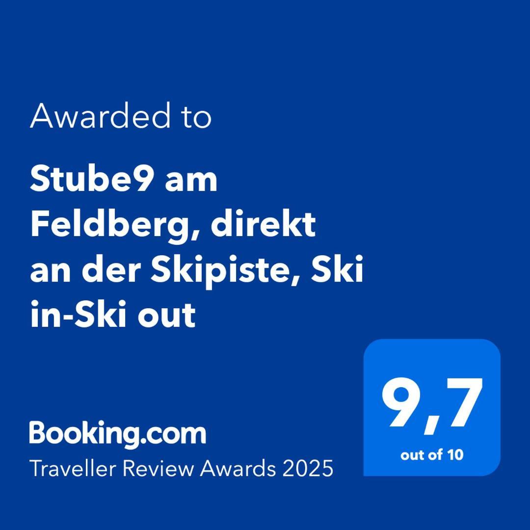 Stube9 Am Feldberg, Direkt An Der Skipiste, Ski In-Ski Out Feldberg  Exterior photo